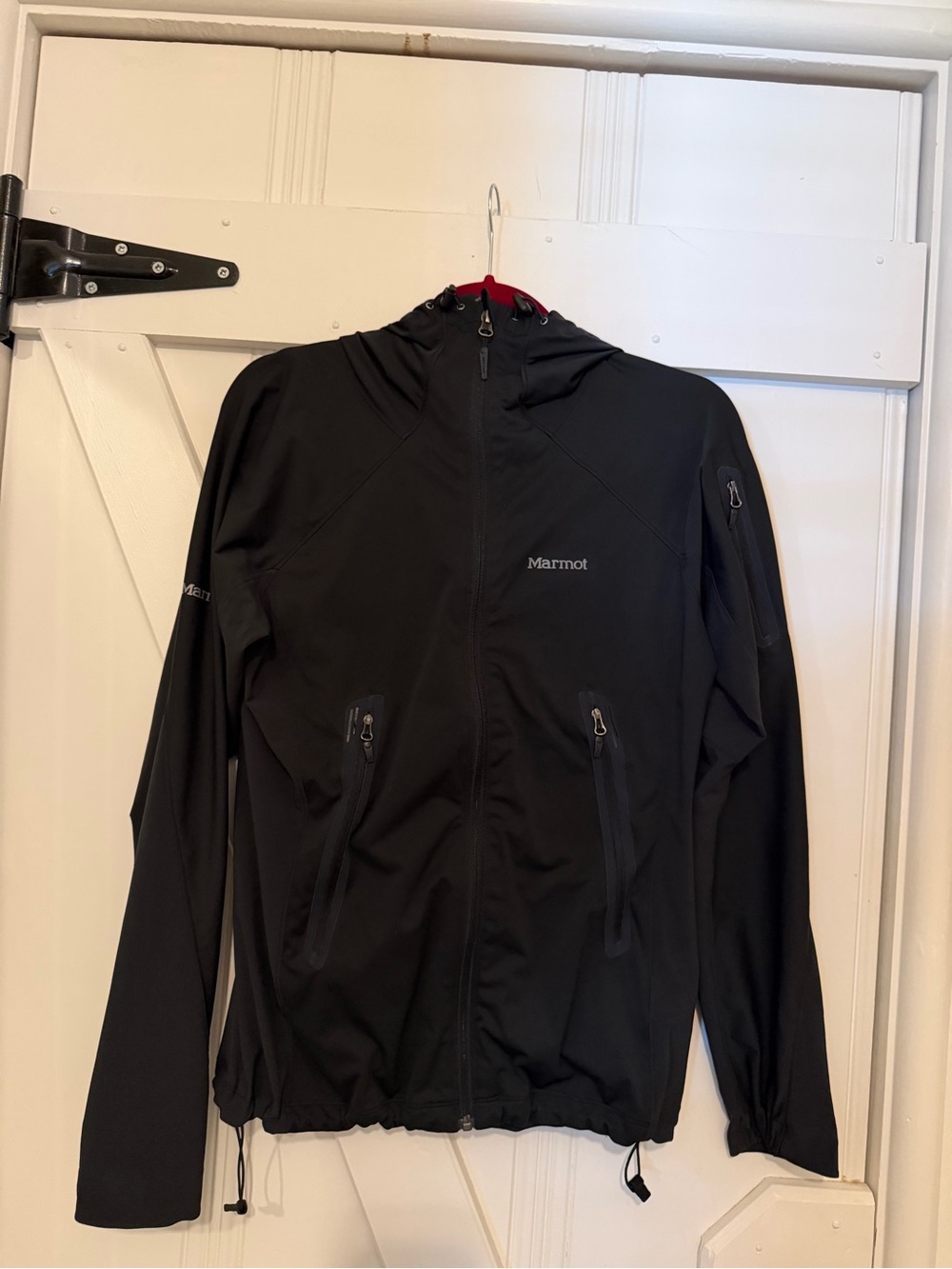 Marmot Women’s PreCip Rain Jacket- Black Softshell with Hood